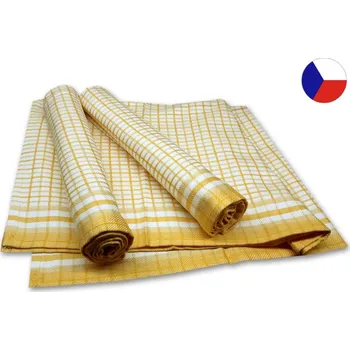 Utěrka Bambusové utěrky Malá kostka žlutá 3ks