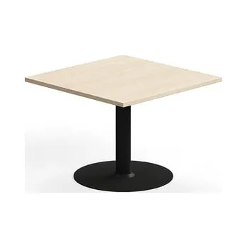 Konferenční stolek Konferenční stolek ALVA, 700x700x500 mm, upevnitelný, vysokotlaký laminát, černá/bříza