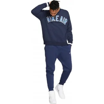 Nike pánské tepláky NIKE TEPLÁKY bavlna tréninkové do posilovny snížený sed modré velikost XS