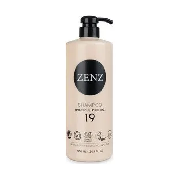 Šampon ZENZ Organic Rhassoul Pure Shampoo No. 19 hydratační jílový šampon bez parfemace 900 ml
