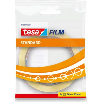 Lepicí páska Kancelářská lepicí páska tesa STANDARD 66 m x 15 mm