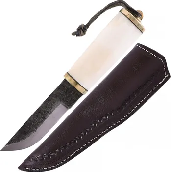 Replika zbraně Deepeka Vikingský užitkový nůž s kostěnou rukojetí a pochvou