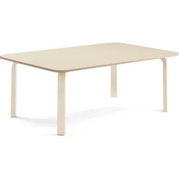 Jídelní stůl Stůl ELTON, 1800x800x530 mm, bříza, akustická HPL deska, bříza