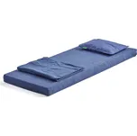 Set ENKEL: matrace ze studené pěny a lůžkoviny, modrá