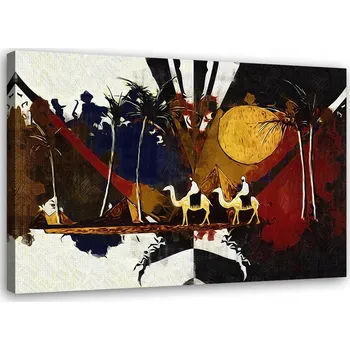 Obraz OBRAZ NA PLÁTNĚ Abstrakce Africká krajina 60x40