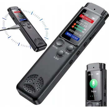 Bezpečnostní kamera DIGITÁLNÍ DIKTAFON 64 GB S MP3 PŘEHRÁVAČEM HD ZVUK PRO PŘEDNÁŠKY