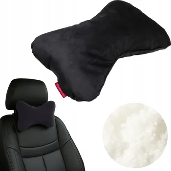 Polštář POLŠTÁŘ DO AUTA POD ŠÍJI VELUROVÝ VELVET CESTOVNÍ POD KRK MAŠLE