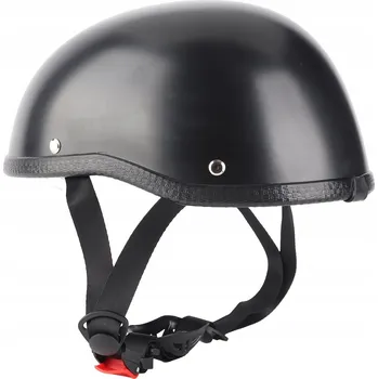 Helma na motorku MOTOCYKLOVÁ PŘILBA NA SKÚTR OŘÍŠEK HELMA RETRO SADA ČERNÁ (XL)