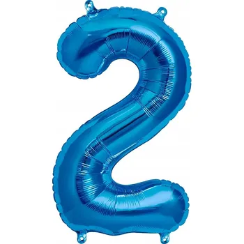 Balónek Fóliový balónek ČÍSLICE 2 Modrý 100 cm