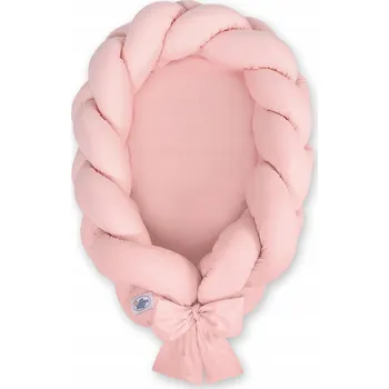 Hnízdečko pro miminko Hnízdečko pro miminko pletené 2 v 1 - starorůžová My Sweet Baby