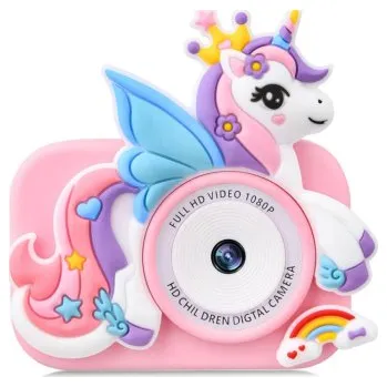 Digitální fotoaparát MG | MG DC101 Unicorn dětský fotoaparát + 32GB karta, růžový