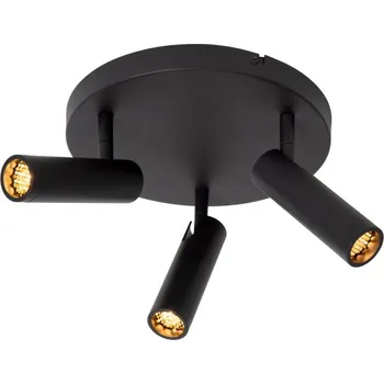 Lucide GRADO - Stropní bodové svítidlo - Ø 25 cm - 3xGU10 (MR11) - Černé