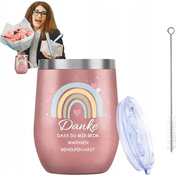 TERMOHRNEK HRNEK NA KÁVU ČAJ se slámkou 350 ml