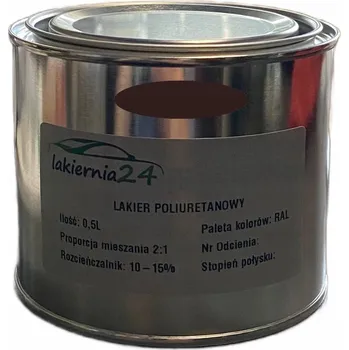 barva na kov Barva Průmyslová polyuretanová barva, polyuretanový lak lesklý 0,5l 2:1 RAL 8017