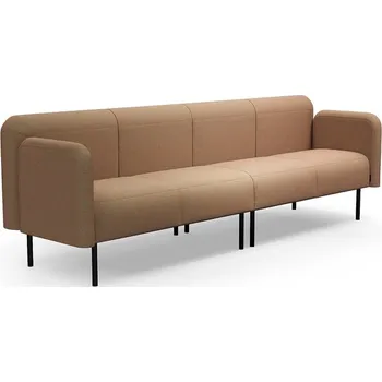 Pohovka Sedačka VARIETY, 4místná, potahová látka Blues CSII, tyrkysovo-oranžová