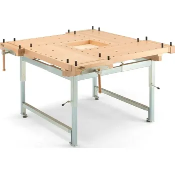 Hoblice Hoblice KVADRATEN, hydraulicky nastavitelná výška, 1300x1300 mm, buk