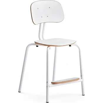 Jídelní židle Školní židle YNGVE, 4 nohy, výška 520 mm, bílá