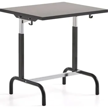 Zahradní lavice Školní lavice 182, linoleum, antracitově šedá/tmavě šedá