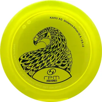 Disc golf RPM Discs KAHU XG Cosmic Barva: Žluto-zelená - transparentní, Váha: 175 g