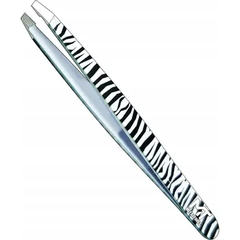Kosmetická pinzeta BT-2202-SL Pinzeta na obočí zebra rovná, precizní, z lékařské ocel
