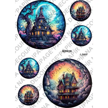 Umělecký papír Rýžový a soft papír na decoupage - Hallowen - KB2469 Materiál: Soft, Rozměr: A4