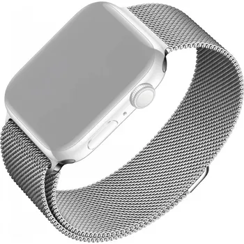 Řemínek na hodinky Síťovaný nerezový řemínek FIXED Mesh Strap pro Apple Watch 38/40/41mm, stříbrný