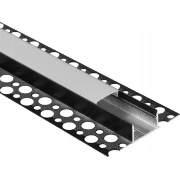 LED osvětlení Profil pro LED pásky Nástěnný Hliníkový Černý + mléčné stínidlo 1 m Ecolight