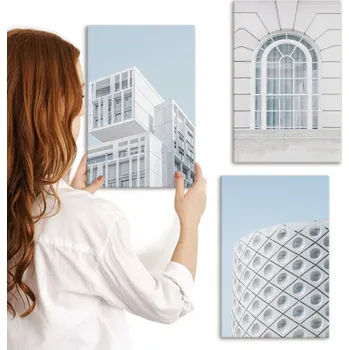 Obraz Sada obrazů Galerie Moderní architektura geometrie 3x 20x30 cm