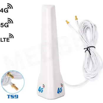 Televizní anténa VÝKONNÁ GSM VŠESMĚROVÁ ANTÉNA 19 dBi DVOJITÝ KONEKTOR TS9 LTE 3G 4G 5G Wi-Fi