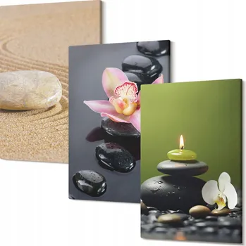 Obraz Sada nástěnných dekorací Galerie Relaxační motivy zenových kamenů 30x20 cm