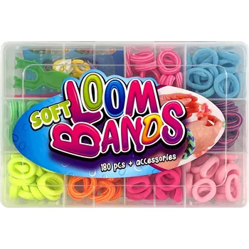 kreativní sada Sada gumiček na výrobu náramků 180 ks Loom Bands