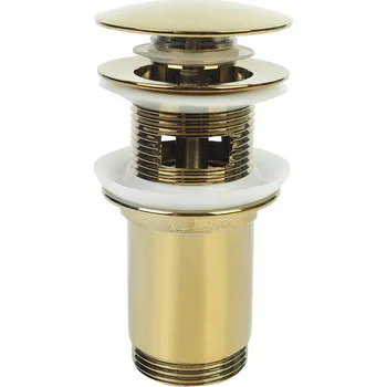 Sifon Laveo Univerzální umyvadlová výpusť Click-Clack - CKK_G2R3, zlatá lesk