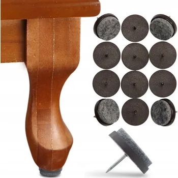 Podložka pod nábytek PLSTĚNÉ PODLOŽKY SADA 12 KUSŮ 20 MM NA HŘEBÍK