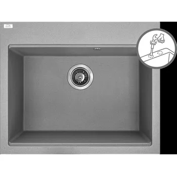 Granitový dřez Laveo Dřez 1 komorový Tau, granit - SBT_5106, šedý