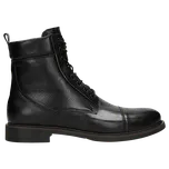 Černé Kožené Kotníkové Boty Pánské Wojas 2412151 40