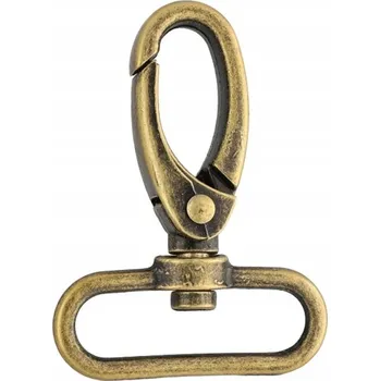 Kovová karabina 38 mm rf-111, staré zlato