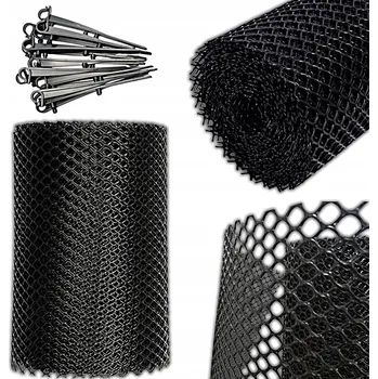 Čistič okapů SÍŤKA DO OKAPU OCHRANNÁ PROTI LISTÍ 18cm x 6m + 15 háků