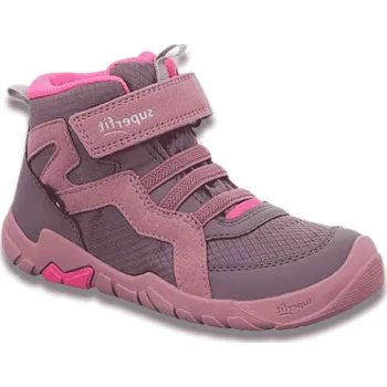 Dětská treková obuv SUPERFIT Trace dětské celoroční barefoot boty s membránou GORE-TEX, Lila Velikost: 33