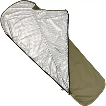 Spacák Obal na spací pytel IZOTHERM oliv MFH (Extremně lehký, chrání před chladem, mokrem, větrem a horkem, odpuzuje vodu, vnitřní část potažena hliníkem.)