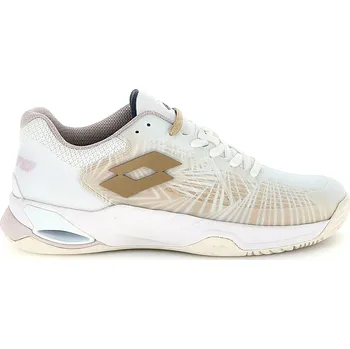 Dámská tenisová obuv Dámská tenisová obuv Lotto Mirage 100 II Clay W All White/Warm Taupe EUR 40