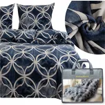 Povlečení 160x200 3dílné z mikrovlákna PLUSZOWE zimní chlupaté sada MARTINO