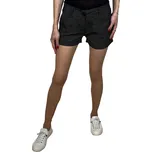 Dámské černé plátěné kraťasy Barva: Černá, Velikost: L