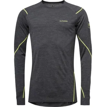 Pánské oblečení Klimatex MITRE MERINO Pánské merino triko, tmavě šedá, 2XL