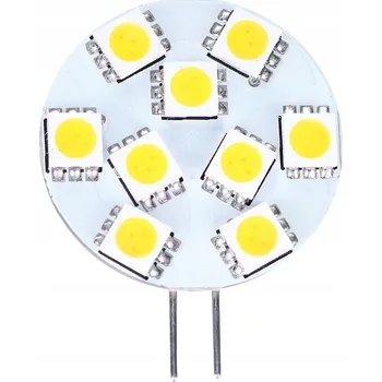 Žárovka LED žárovka G4 12V DC 1,8W plochá, teplá bílá (talerzyk)