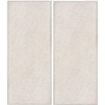 Samolepící dekorace Samolepicí 3D dekorace z textilu, obdélníky, krémové pruhy, rozměr 30 cm x 70 cm x 1,2 cm / obklad na stěnu TE6001