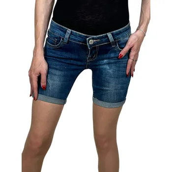 Dámské kraťasy Gourd Dámské modré džínové kraťasy ILONA Barva: Modrá, Velikost: 25