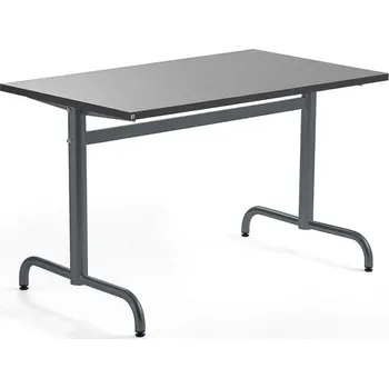 Jídelní stůl Stůl PLURAL, 1200x700x720 mm, linoleum, tmavě šedá, antracitově šedá