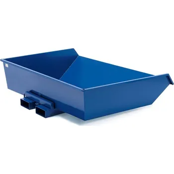 Skladový kontejner Výklopný kontejner HEAP, nízký, 1160 l, modrý