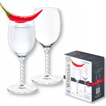 Sklenice Sklenice na vodku s likérem na nožce Wilmax 65 ml Sada 2 kusů