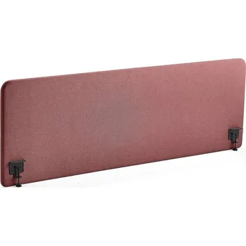 Paraván Stolový paraván ZONE, černé svorky, 2000X650x36 mm, potah Rivet, červenofialová